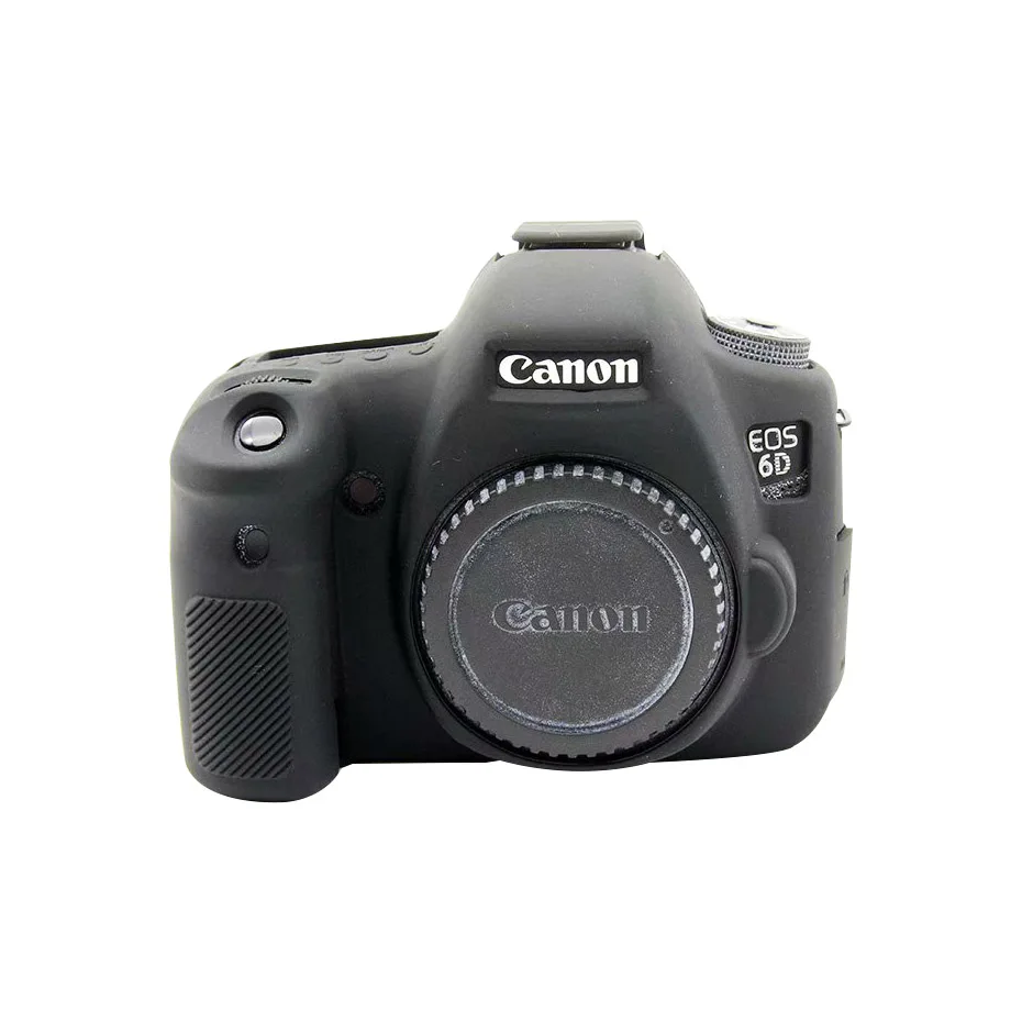6D2 Black FOTOFLY для Canon EOS 6D Mark II 2 сумки для камеры мягкие силиконовые чехлы Защитный чехол для корпуса чехол для Canon 6 D аксессуары для камеры - Цвет: 6D2 Black