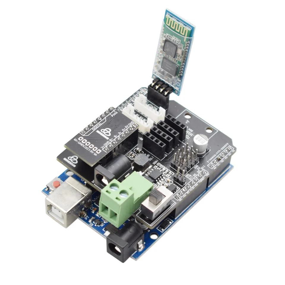 TB6612 Motor Driver Board for Arduino Self-balancing Robot Car Chassis Reserved HC-06 MPU6050 Ultrasonic Sensor