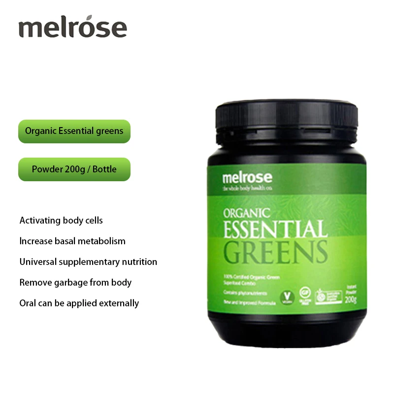 Melrose Health Organic Essential Greens Omnipotent Powder Australian Barley  Seedling Flour Wheat Grass Green Juice Powder|Vitamins/Minerals| -  AliExpress