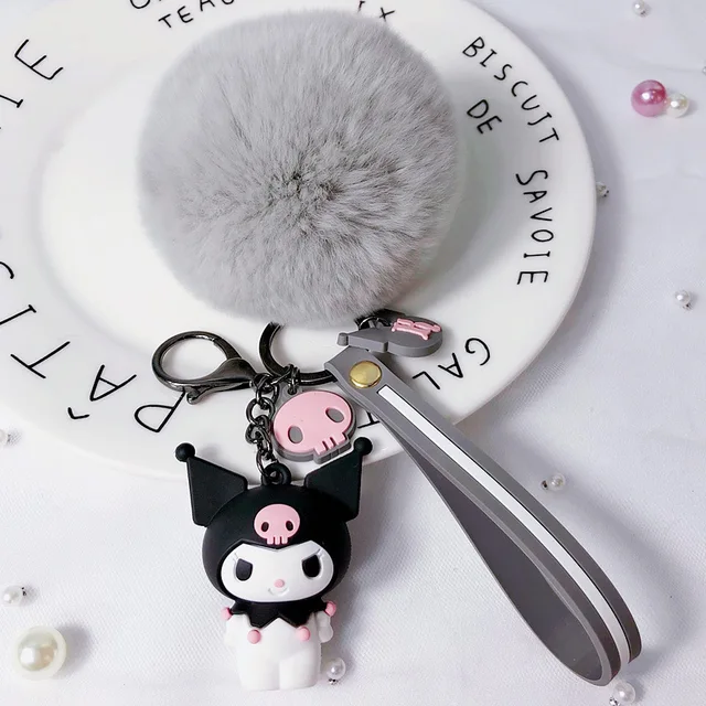 Kawaii Anime Sanrioed Mymelody Kuromi Hellokt Cartoon Couple Bag Keychain Pendant Toy Lovely Cartoon Key Buckle Small Gift 5