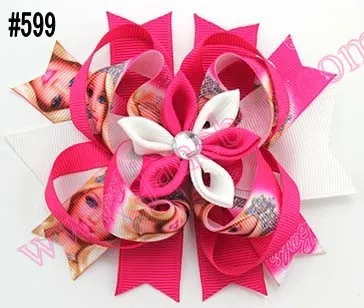 120 шт., новинка, романтические банты для волос, многослойные банты kanzashi, аксессуары для волос для девочек