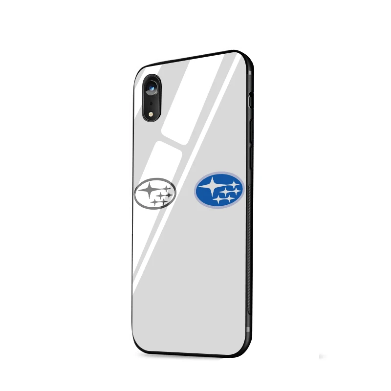Мобильный чехол для телефона стекло для iPhone 6 6s 7 8 Plus iPhone 11 Pro X XR XS Max 5 5S SE крышка Логотип Subaru - Цвет: G12