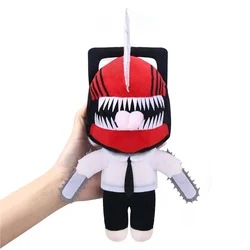 Takerlama Chainsaw Man Cosplay Denji Plush Doll Toy Chainsaw Shape Detachable Suits Stuffed Anime Toys Kids Birthday Christmas