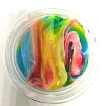 

Colorful Cloud Clear Crystal Slime Fluffy Clay Stress Relieve Kids Toy Hand Fidget Toy Slime Toy Antistress for Children