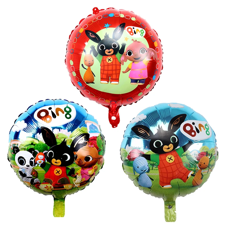 5/10pcs 18inch Bing Bunny Foil Balloon Cartoon Rabbit Animal Balloons Toys For Kids Children Birthday Party Decorations Globos - Цвет: mixed