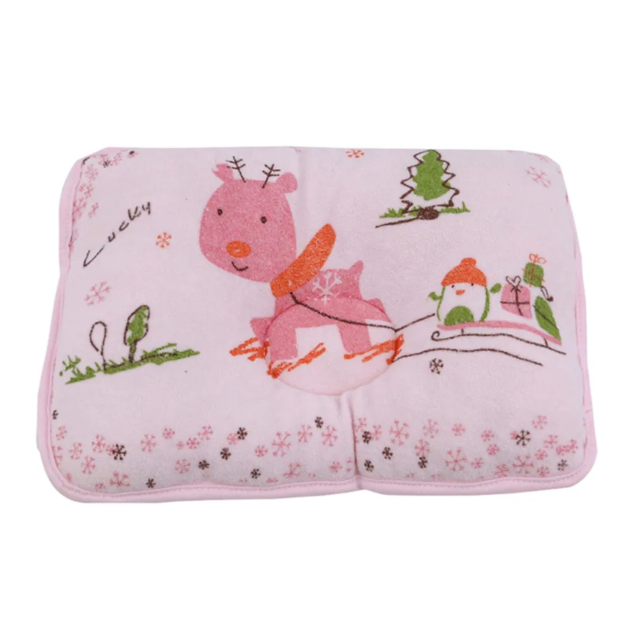 Pink Ruiwjx детская подушка для новорожденных, мультяшная хлопковая подушка, подушка с анти-подголовником, Товары для малышей - Цвет: Pink