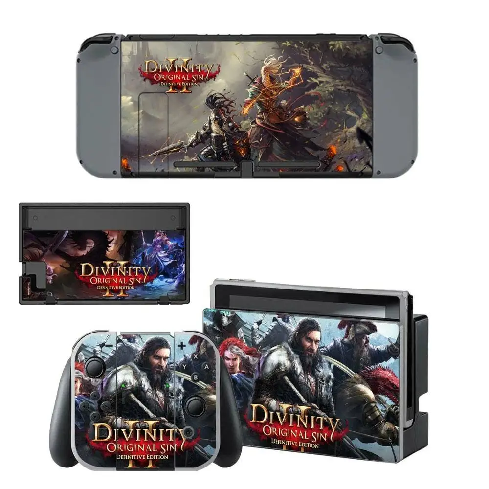 Divinity Original Sin 2 nintendo switch, наклейки для nintendo Switch, наклейки для nintendo Switch Console Joy-con, чехлы для контроллера