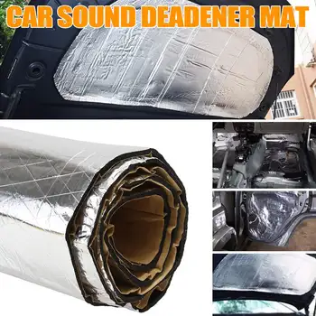 

140x100cmx0.5cm Car Sound Deadener Mat Noise Bonnet Insulation Deadening Hood Engine Firewall Heat Aluminum Foam Sticke
