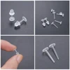 50Pcs/Pack Clear Plastic Stem Rubber Anti-Allergy Ear Stud Replacement Earring Accessories Protect Ears From Ear Hole Blockage ► Photo 2/6