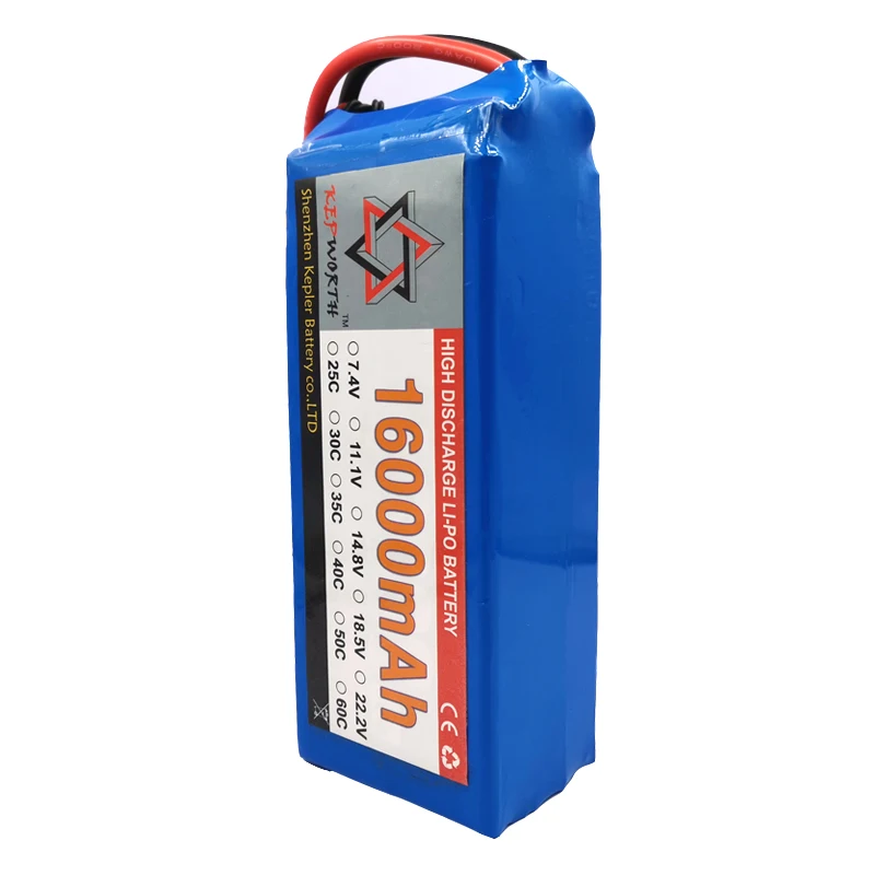 6S 22,2 V RC Lipo батарея 16000mAh 25C Высокая емкость для вертолета Дрон самолет автомобиль игрушка RC Li-Po батарея высокой мощности