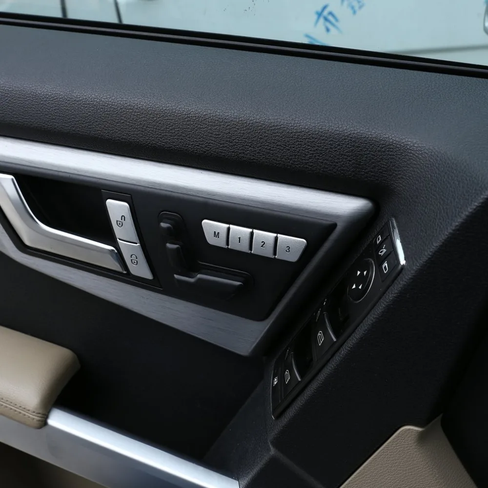 Кнопка регулировки автокресла, наклейка, кнопка разблокировки для benz C-Class W204 2008-, наклейка для украшения автокресла s