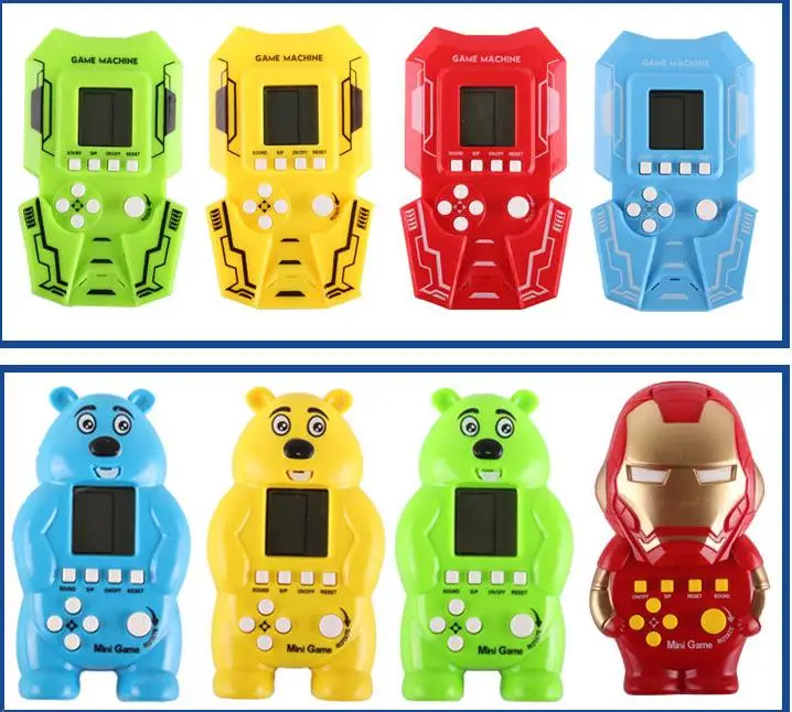 Children's cartoon game machine has 23 game palmtop game machines, Tetris game machine