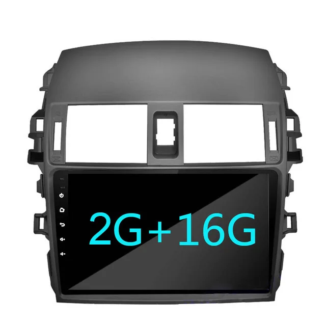 Android Radio NoCam Android 9,1 2 Din автомобильный радиоприемник для Защитные чехлы для сидений, сшитые специально для Toyota Corolla 2008 2009 2010 2011 2012 2013 автомобильный мультимедийный плеер gps навигации стерео BT WIF - Цвет: Android Radio NoCam