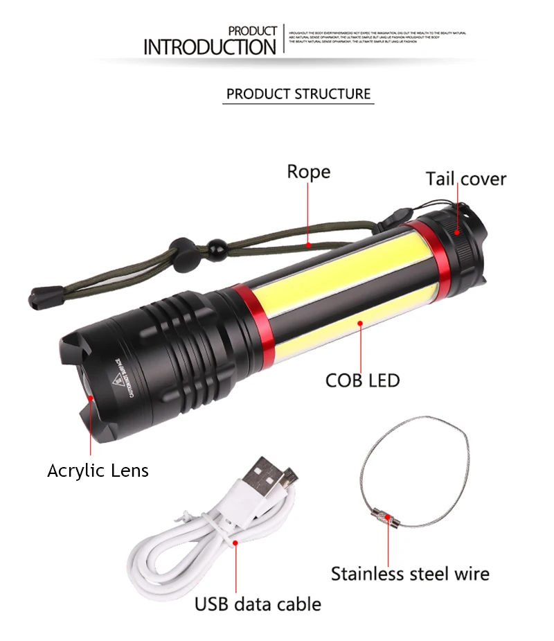 Litwod Z90 светодиодный фонарик XHP70 встроенный аккумулятор фонарик многофункциональный фонарь для кемпинга Мощный тактический фонарик Micro USB