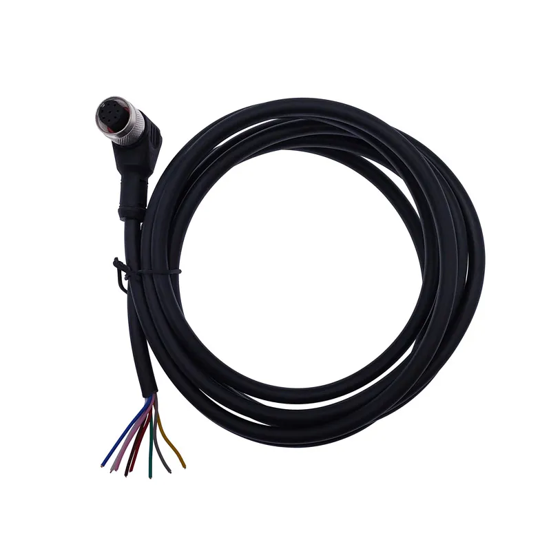 Соединительный кабель датчика M12 водонепроницаемый штекер и гнездо 4 5 8 контактов