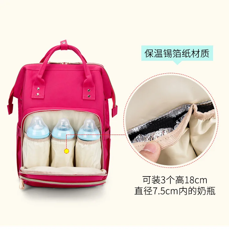 

Upgraded Mummy Backpack Multi-functional Large-Volume MOTHER'S Bag Hand Small Make-up Bag Aiaper Baby Backpack