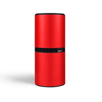 

Car Lonizer Air Purifier Double USB Mute Work Anion Air Freshner PM2.5 Dust Smoke Cleaner for Home/Car(Red)
