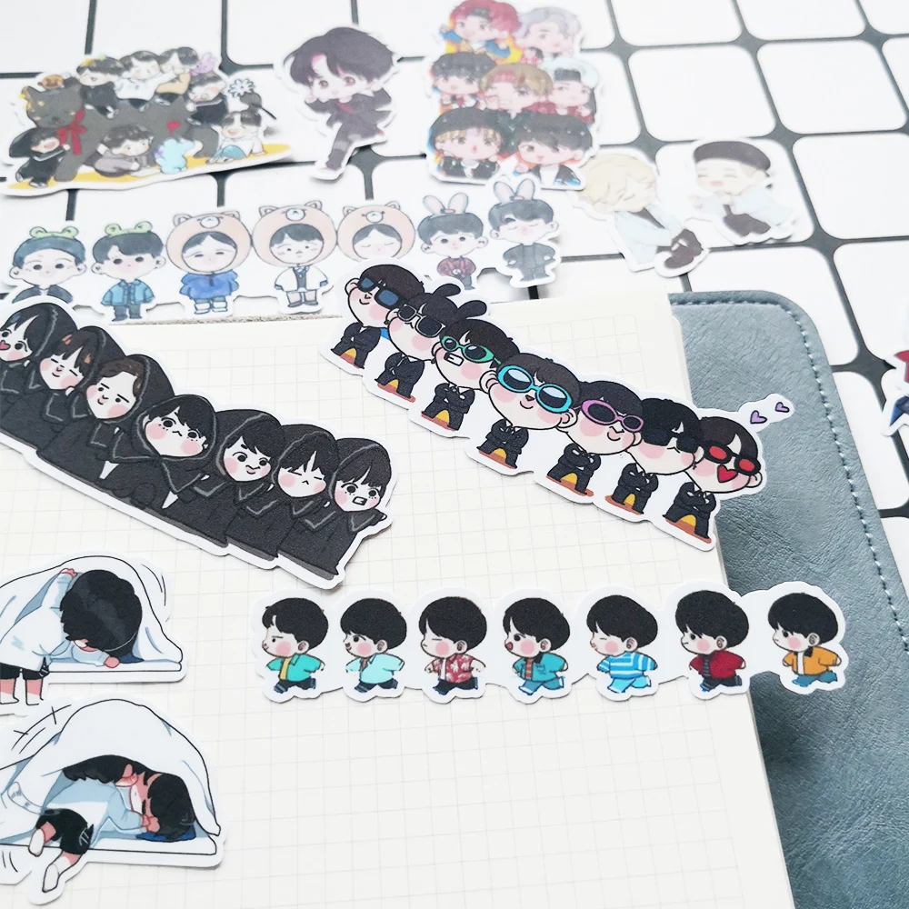 20 шт./компл. BTS версия Expression альбом бумага DIY наклейки для багажа ноутбука скейтборд ноутбук телефон
