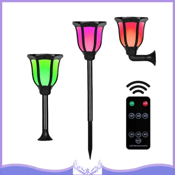 

3 in 1 Multifunction Solar Light for Courtyard LED Solar Lights Colorful Dimming Atmosphere Lamp Solar Powered Dropshipping