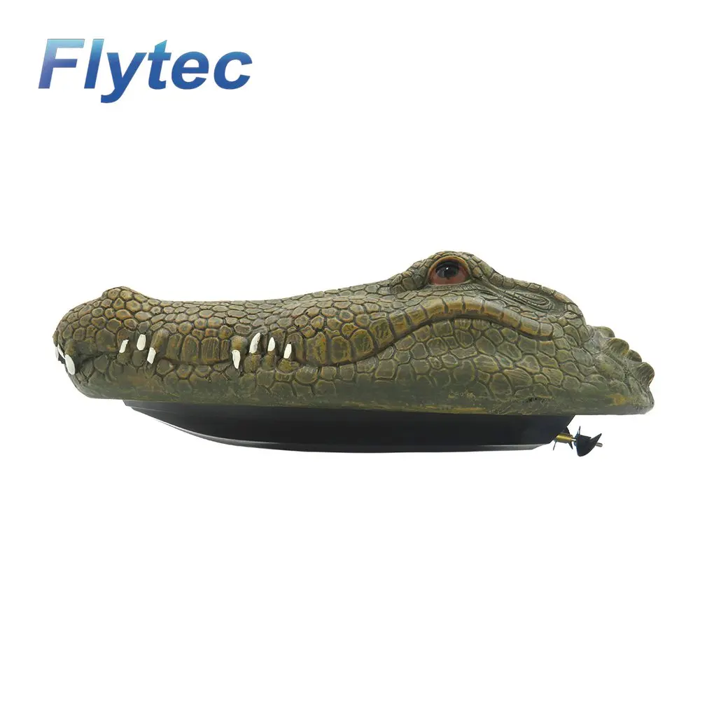 Flytec радиоуправляемая лодка симулятор головы крокодила гоночный катер 2,4 г дистанционное управление Электрический Водонепроницаемый Крокодил 15 км/ч скорость пародия игрушка