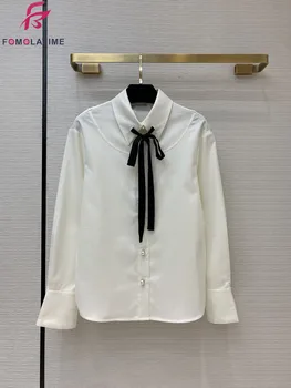 

Fashion Blouses Shirts Women 2020 New Arrival Autumn White Silk Blouse Blusa