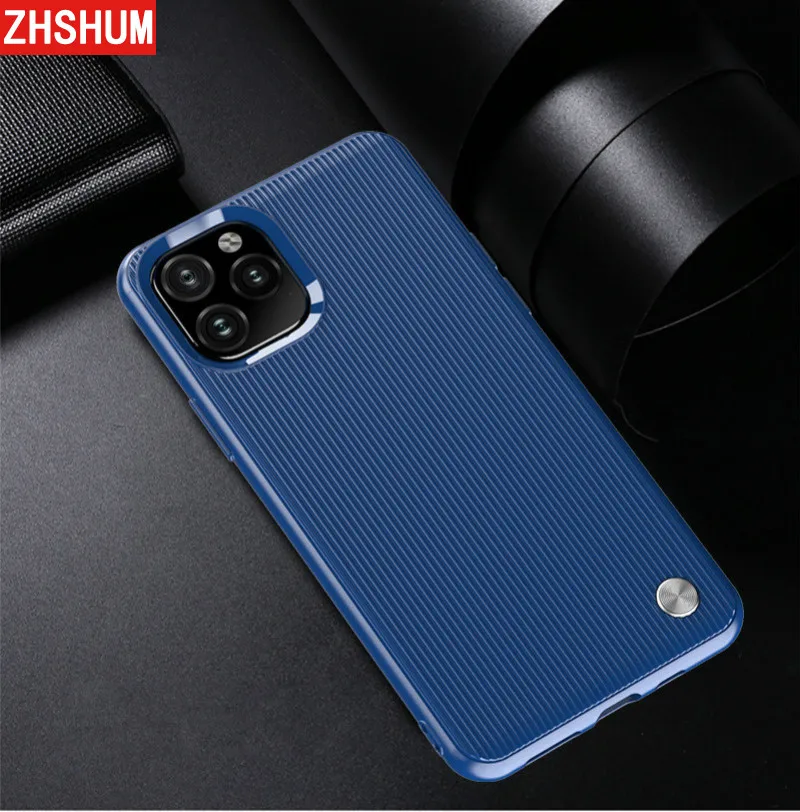 3D чехол из углеродного волокна для Iphone 11 Pro Max XI против отпечатков пальцев 360