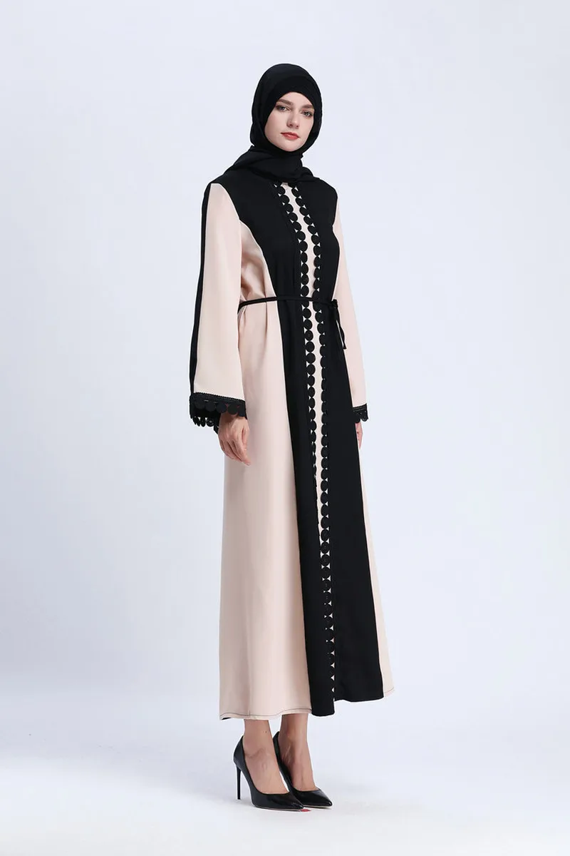 Дубай мусульманская абайя Макси платье кафтан Бангладеш Халат Кружева Восток