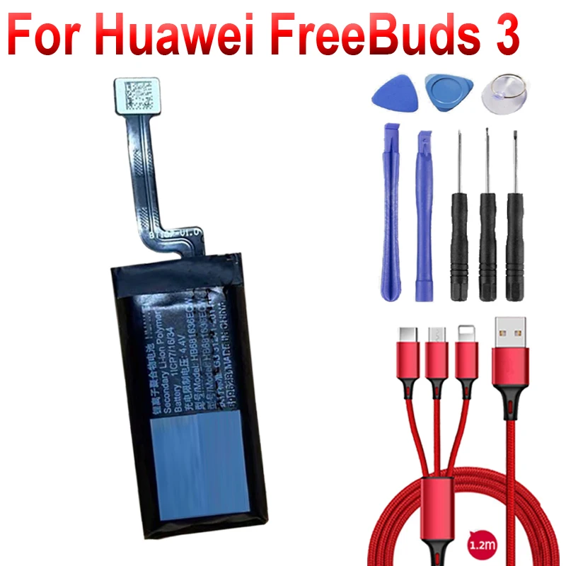 Batería HB681636ECW para Huawei FreeBuds 3, auriculares bluetooth, cable  USB y kit de herramientas _ - AliExpress Mobile