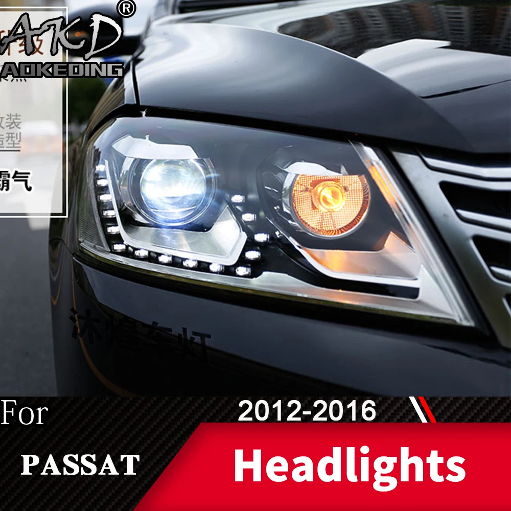 Head Lamp For Car Vw Passat B7 20122016 Europe Headlights Fog Lights