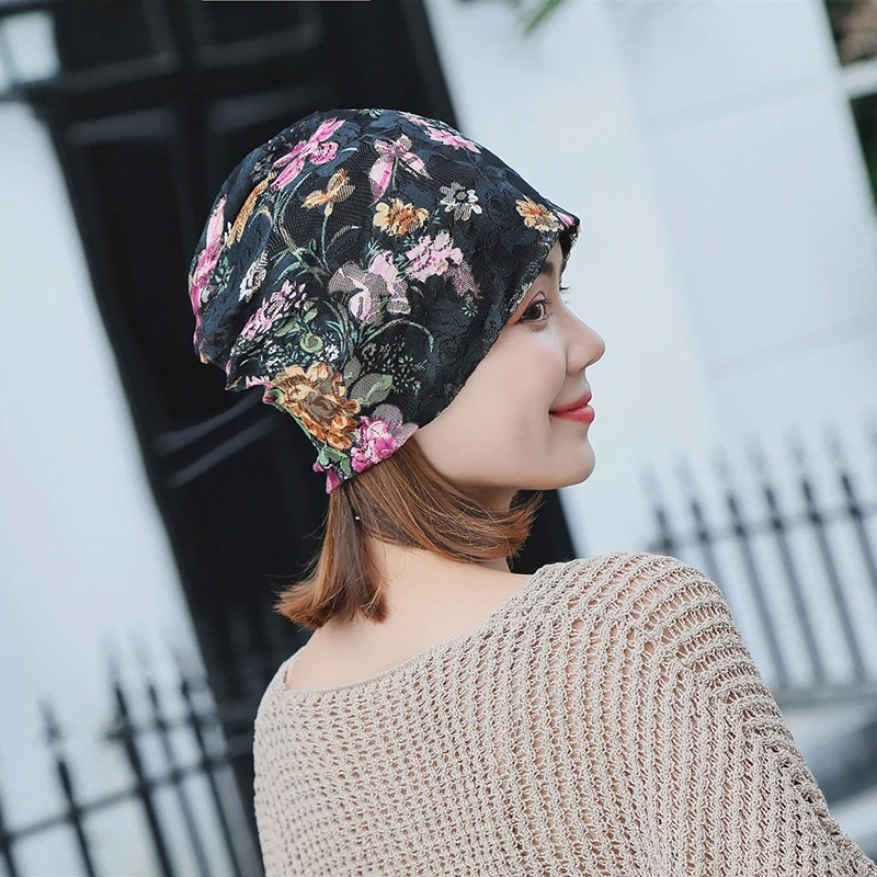 Цветочная кепка со шнуровкой, женские спортивные шапки с принтом, женские спортивные шапки Скалли, осенне-зимние теплые шапочки, ветрозащитные кепки для бега