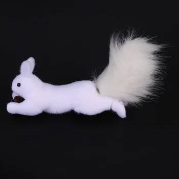 

2pcs Christmas Themed Adornment Squirrel Model Decoration Desktop Adornment