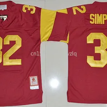 Новое поступление, высокое качество, NCAA O.J Simpson#32 футболка колледжа, спортивные майки, S-XXXL