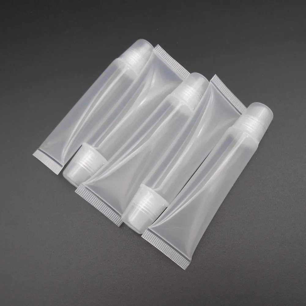 

5PCS X 15ML Screw Cap Bottles Squeeze Lip Gloss Balm Tube Plastic Lipstick 15 ML 2CM * 9.5CM 4g Full Test = 18ML *FD121X5