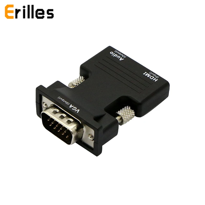 HDMI Женский к VGA Мужской конвертер с аудио кабелем адаптер 1080P FHD сигнал Выход для