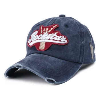 

locomotive by embroidery with letters from Europe and America. Washing male and female duck tongue cap and hip-hop finger cap