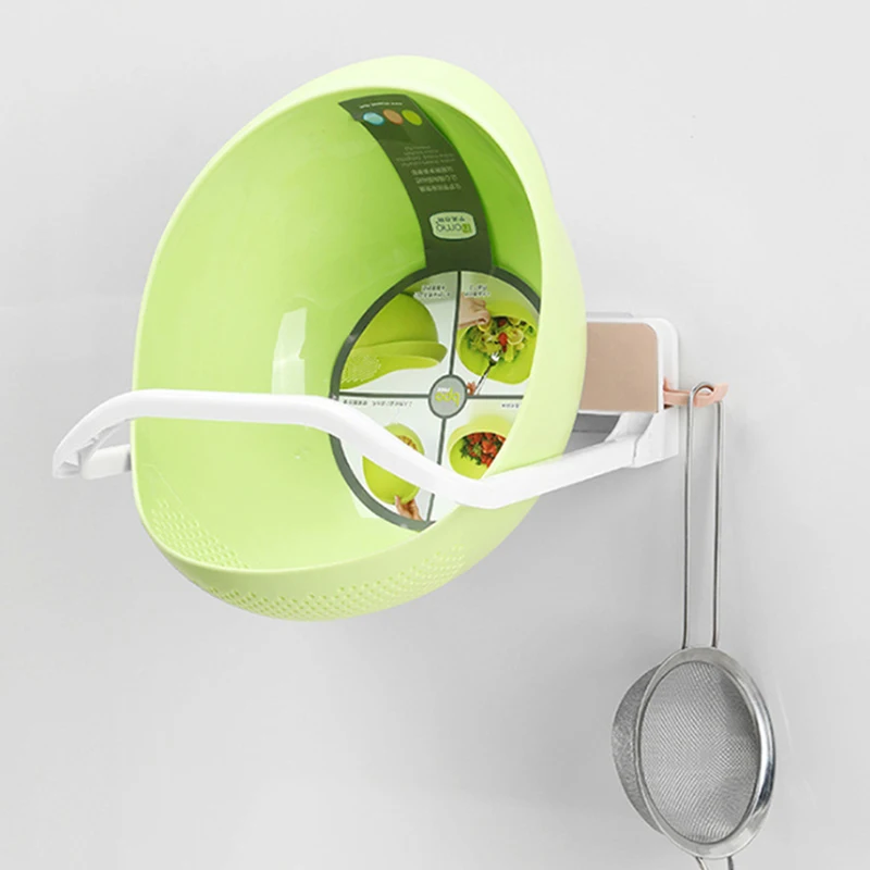 Bathroom Foldable Shelf Hanger Washbasin Holder Towel Frame Bathroom Adhesive Storage Rack Kitchen Board Drain Rack Organizer