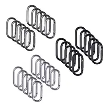 10 x Locking Karabiner Kleine Frühling Clip Snap Verschluss Haken Schlüsselring Karabiner Schlüsselbund Hängematte Schaukel Camping Aufhänger Karabiner