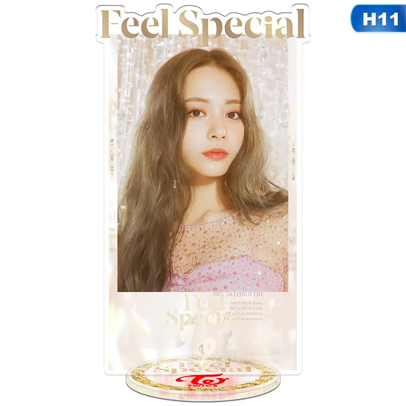 Kpop дважды "Feel Special" Серия стенд фигурка кукла Nayeon Jungyeon стоячий стол Декор акрил 20 см - Цвет: H11