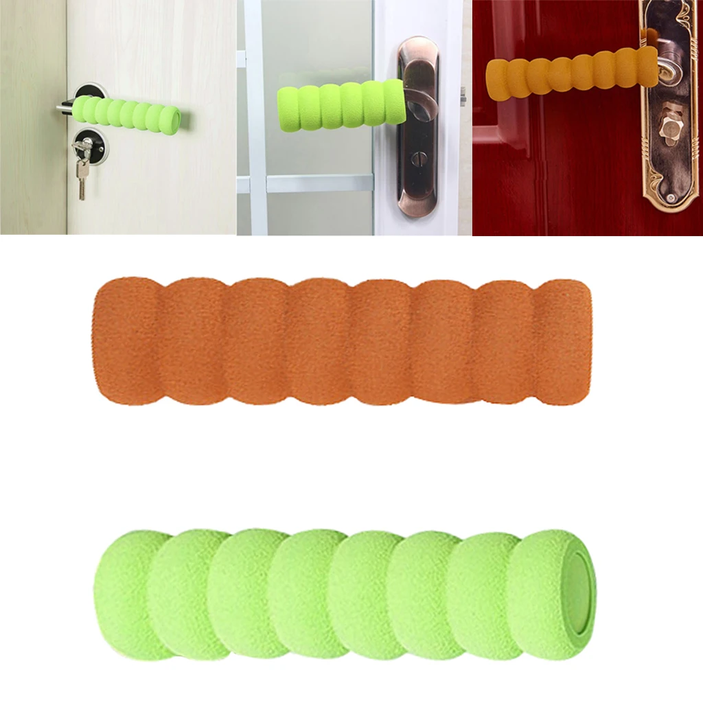 2pcs Anti-collision EVA Foam Door Handle Knob Cover Safety Guard Protector