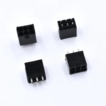 

50pcs/lot 4.2mm pitch molex 6 pin connector for pci-e 6pin pcb board male 5569