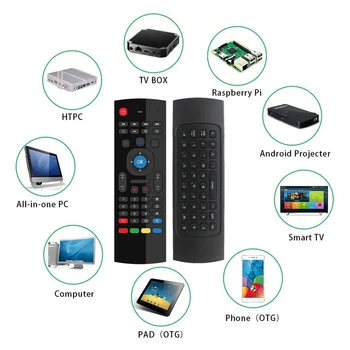 

Mini Remote Control Wireless Keyboard 2.4G For PC Smart TV Android BOX Black Universal
