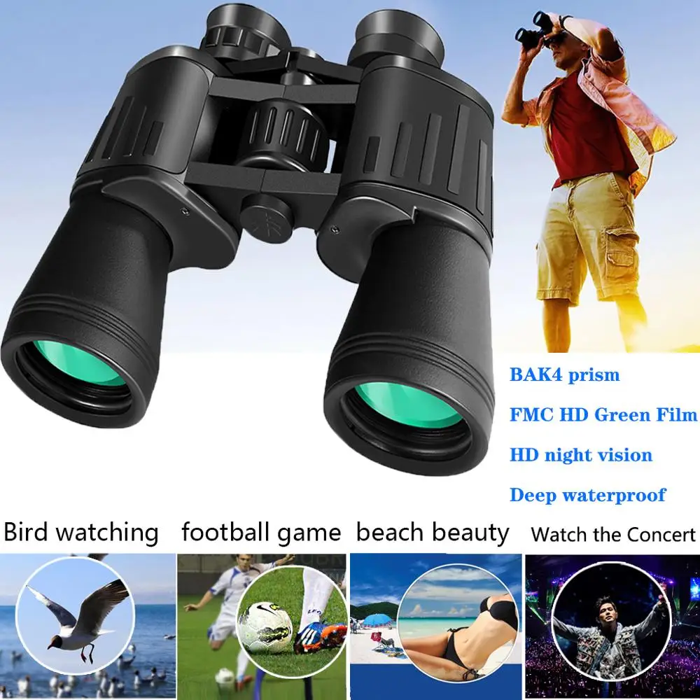 10x50 binoculars scok моноколь ночного видения телескопическое зеркало mini telescope бинокль