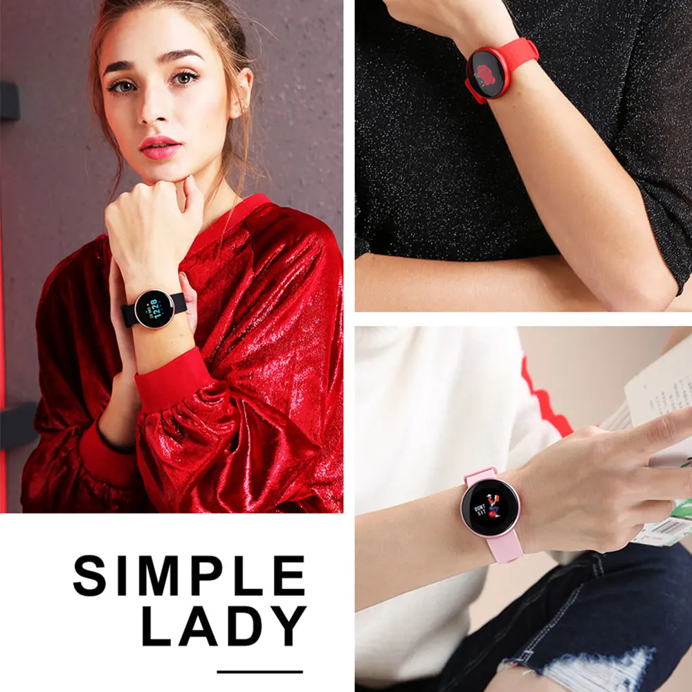 Smart Watch Women Ip68 Waterproof Wristwatch Female Physiological Reminder Heart Rate Smart Band Bracelet Fitness Tracker Watch