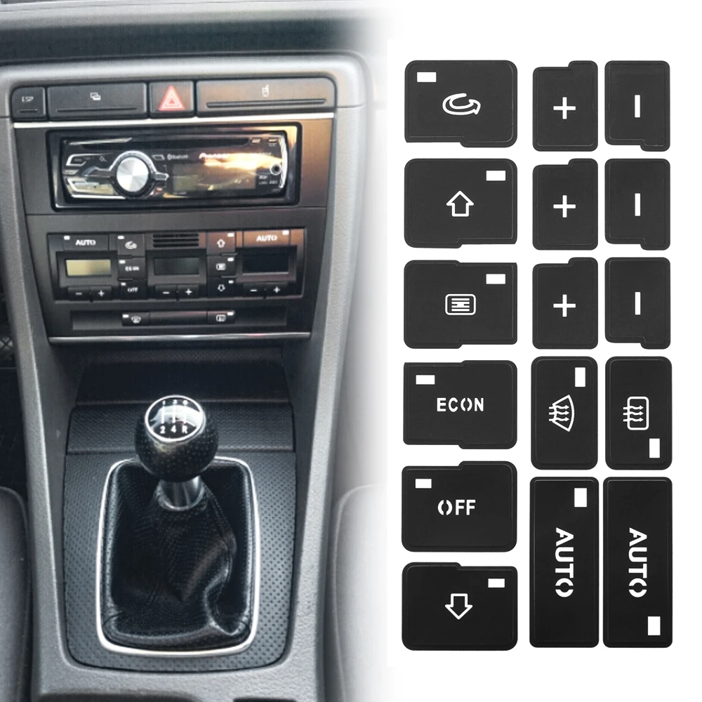 Наклейки для кнопки климат-контроля Audi A4 B6 B7 2000 2001 2002 2003 2004 1 шт. | Автомобили и