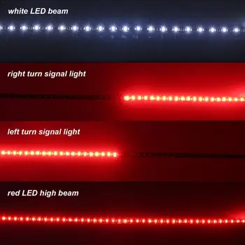 

Flexible LED Strip DRL Running Light 120cm 150cm 12V Car Tailgate Waterproof Light Brake Turn Reverse LED Truck Light Signa D2T5