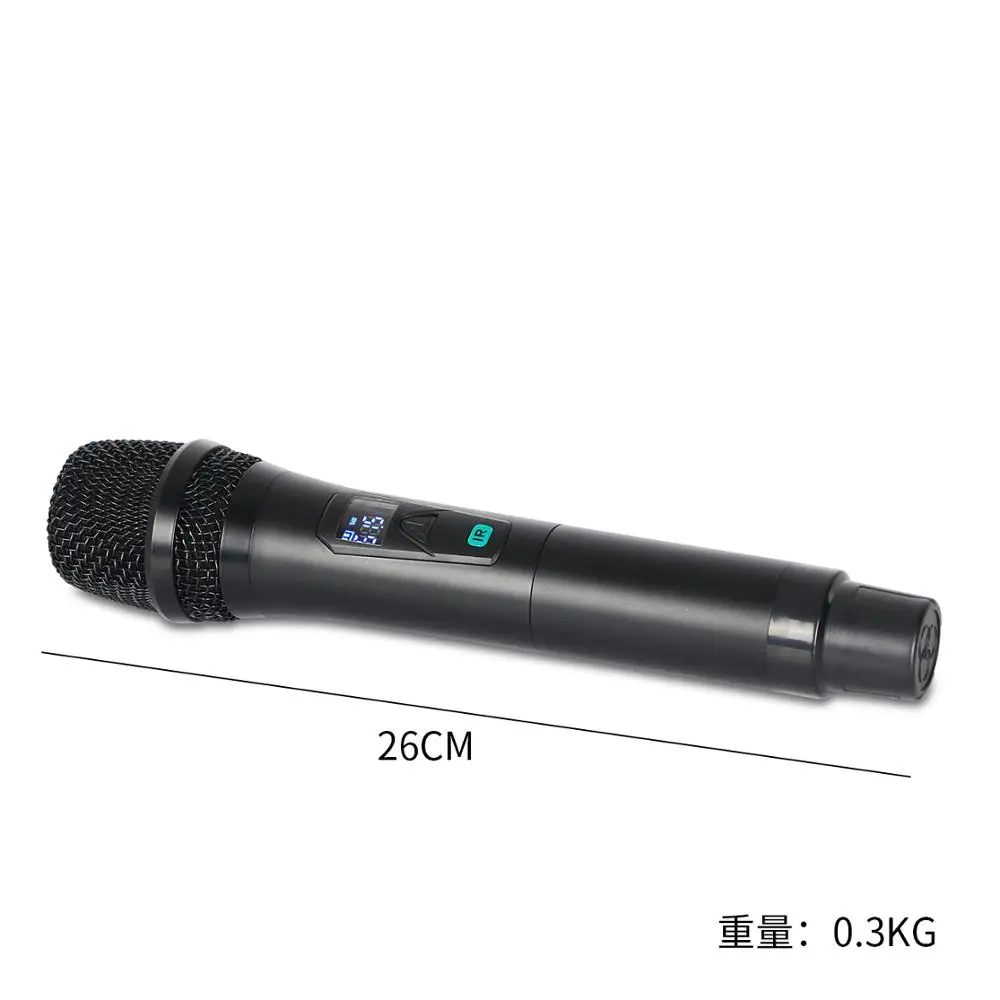 С фабрики UHF Двухканальный беспроводной микрофон FM для семейных развлечений KTV производительность