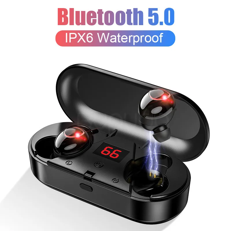 Новинка, Bluetooth 5,0, беспроводные наушники, Bluetooth наушники, спортивные, водонепроницаемые, свободные руки, наушники, 9D, стерео гарнитура для iOS, Android
