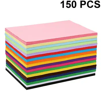 

150Pcs Colorful Origami Folding Paper Handicraft Papers Creative DIY Cards Papers for Kids Playing (Random Color)