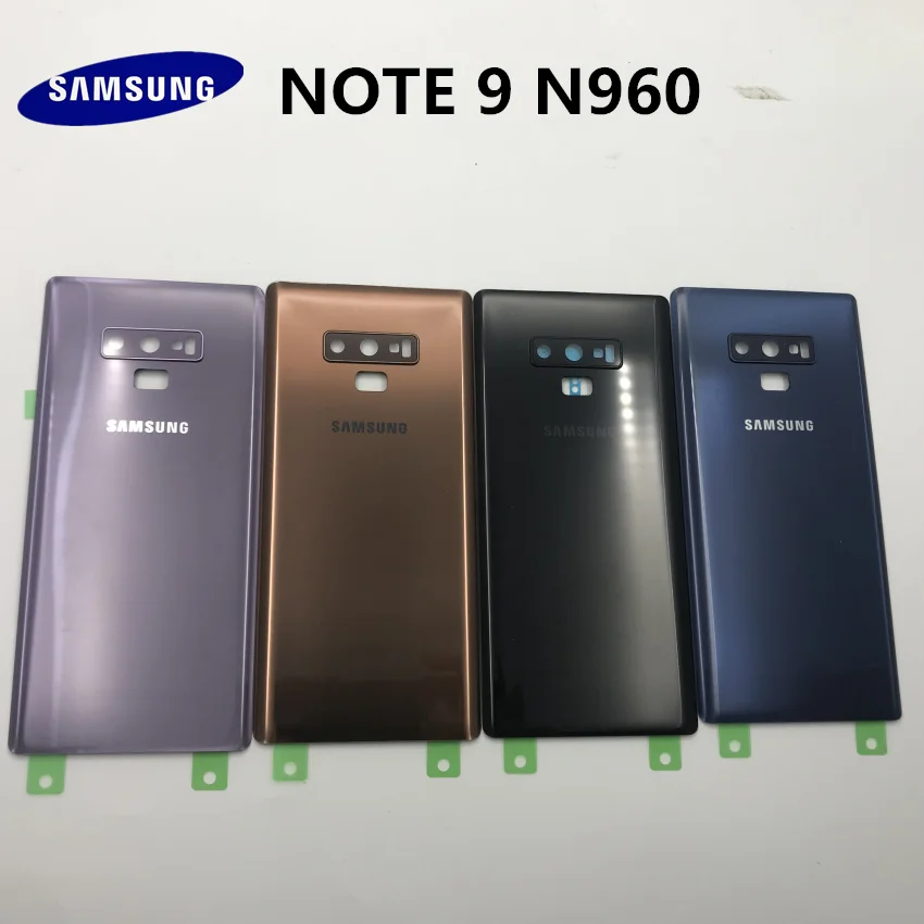 samsung Galaxy Note 9 N960 N960F батарея задняя крышка стеклянная дверь замена корпуса+ задняя камера стеклянная рамка объектива