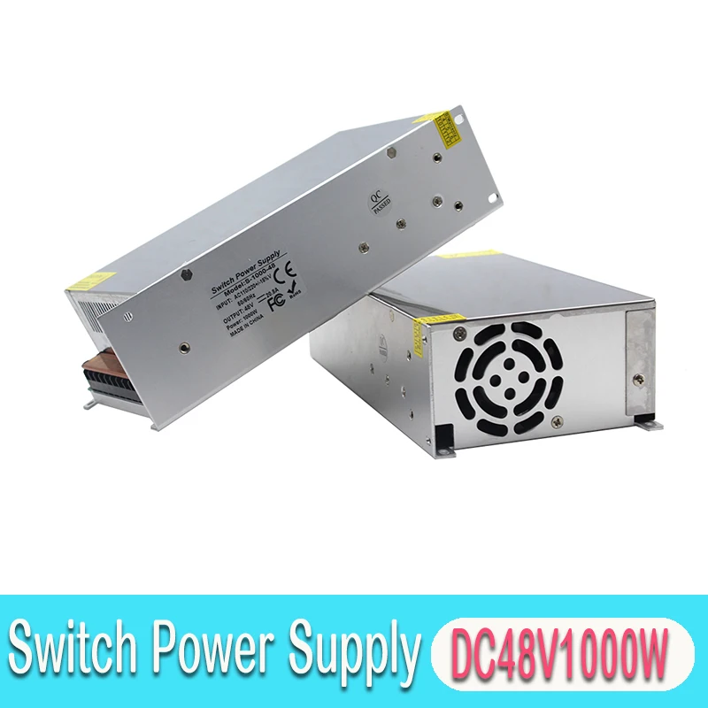 Один Выход DC12V DC18V DC24V DC30V DC36V DC42V DC48V DC60V 1000 Вт светодиодное освещение трансформатор 220V 110V AC-DC импульсивный источник питания для Светодиодный модуль xge ccтв